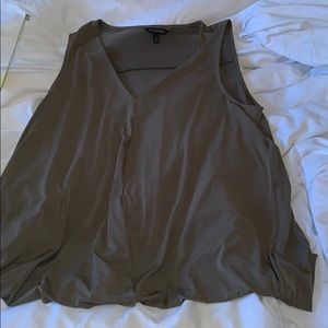 Hunter green banana republic tank top